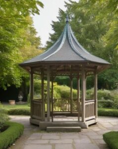 Pavillon mit Spitzdach