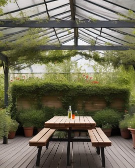 Festzeltgarnitur im Pavillon