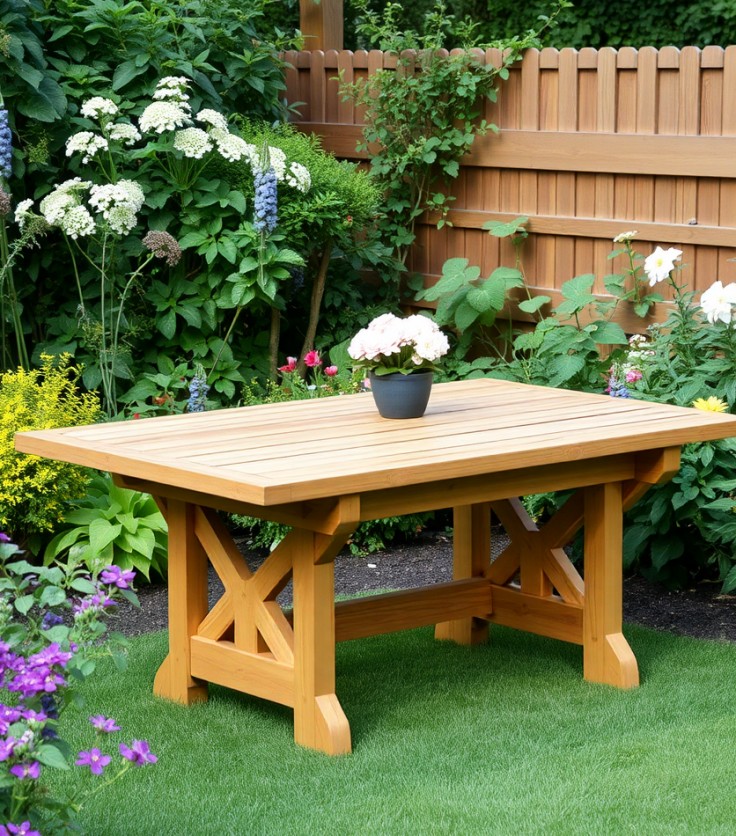 Gartentisch Material Holz