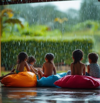 wasserdichter Sitzsack-besonders die Kinder haben Spaß